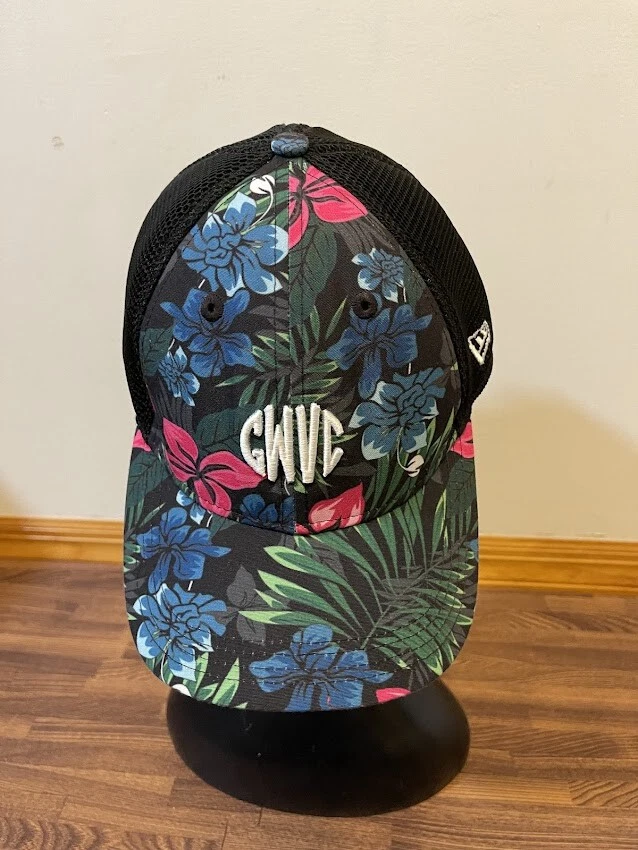 Black floral sales baseball cap