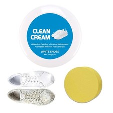 160g White Shoe Cleaner Paste Polish Cream W/...