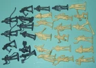 28 Orig. Old Marx FIGURES For Cape Canaveral Playset etc