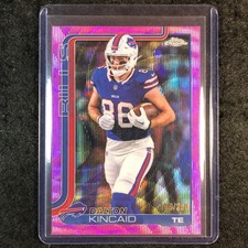 2025 Topps Chrome Football DALTON KINCAID Base Pink Wave 106/250 #37