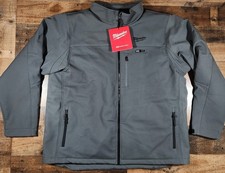 Milwaukee M12 Heated Jacket Mens 2X Gray Softshel Workwear New No Battery