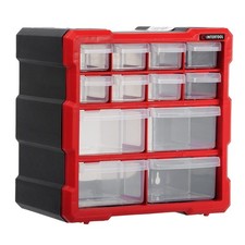 12 Drawer Small Parts Organizer Hardware Tool Box BX084024 Hub