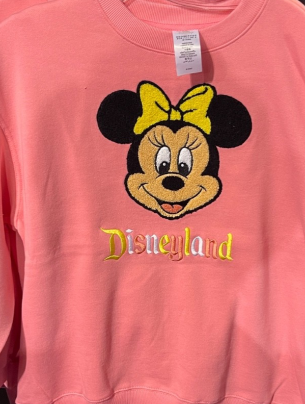 Disneyland Resort 2026 Minnie Mouse Face Pullover Adult Size XS