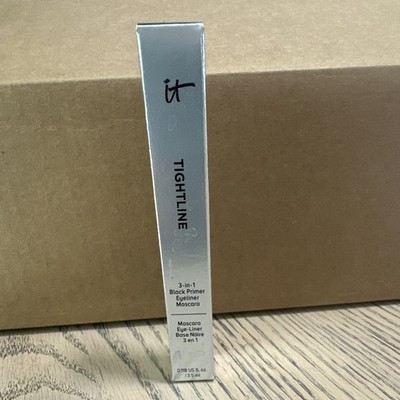 IT Cosmetics Tightline 3-in-1 Primer Eyeliner Mascara, Black, 0.118 fl oz