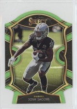 2020 Panini Select Concourse Neon Green Prizm Die-Cut Josh Jacobs #33 0l1