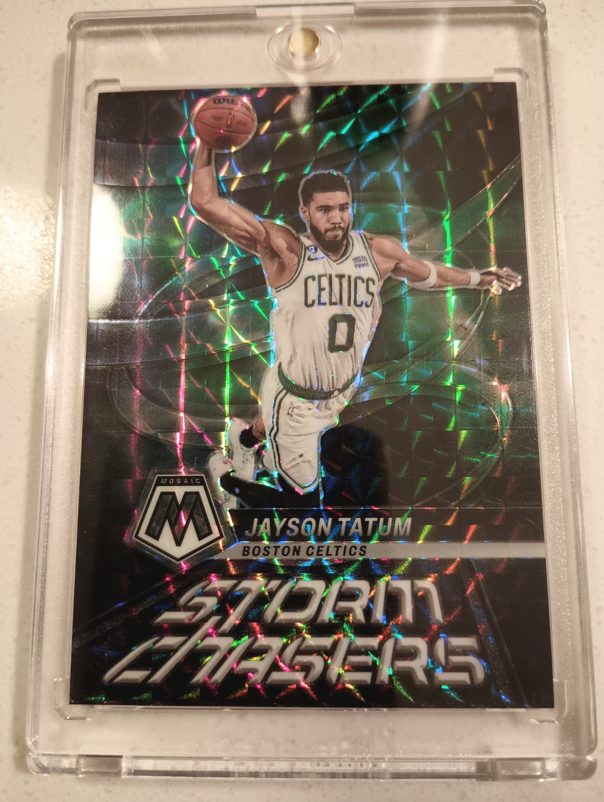 2022-23 Panini Mosaic - Jayson Tatum - Storm Chasers Prizm SSP Case Hit Celtics