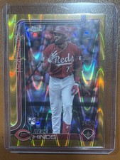 2025 Topps Chrome - Rece Hinds #253 Gold Wave Refractor /50 (RC)