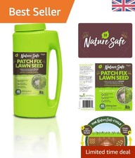 Organic Lawn Seed & Fertilizer - 1kg Patch Fix, Kid & Pet Safe Solution 10.99 per kilo