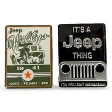 Jeep Willys Retro Fridge Magnet Set Its A Jeep Thing 1941 Vintage Logo Truck