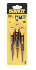 Dewalt Nail Punch Set 3 Piece, Bi-Material Handle - DWHT0-58018