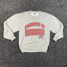 Vintage Nebraska Cornhuskers Sweatshirt Mens Large Russell Crewneck Pullover USA
