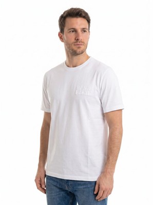 Saint Barth Herren T-Shirt Kurzarm Weiß Größe XL