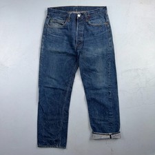 Levis 501 Vintage 80s Redline Selvedge USA XX Jeans Dark Wash 33x31 Act 31x27