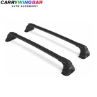 Roof Rack Cross Bars for BMW 3 Series E46 Sedan 1998–2006 | Fixed Point | Black