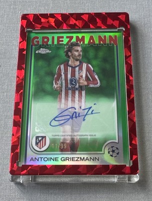 2024/25 Topps Chrome UEFA UCC Athletico Madrid Antoine Griezmann Auto /99