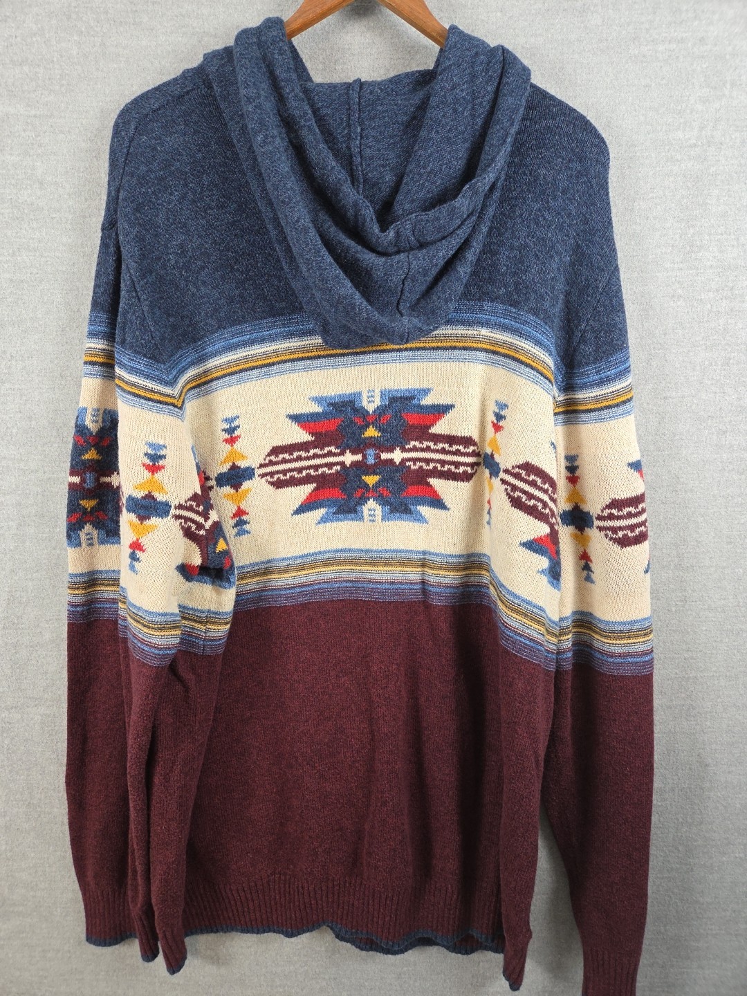 American Eagle Aztec Sweater Pullover Wool Blend … - image 7