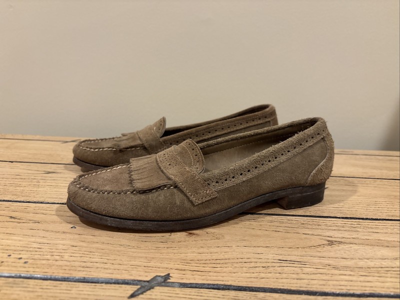 Vintage Ralph Lauren Suede Loafers - Bench Made In Maine