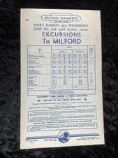 1950 Railway Handbill Milford from Balham Tooting Mitcham Sutton Epsom Cheam etc