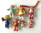 Vintage Cabbage Patch Kids Vintage 1984 Doll Mini Figures Figurines Lot of 7