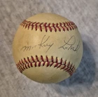 MICKEY LOLICH Signed Autographed American League Baseball Tigers