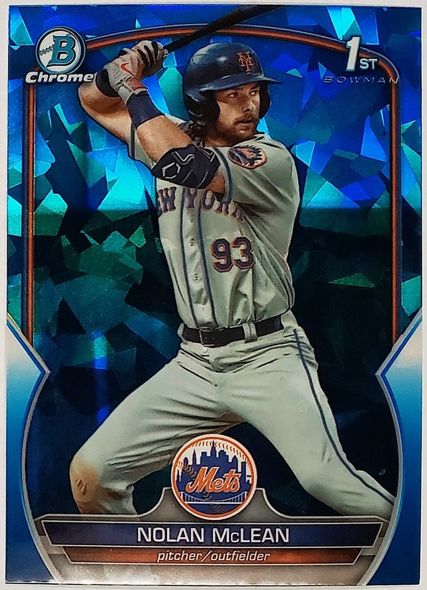 🔥 NOLAN MCLEAN ROOKIE SAPPHIRE REFRACTOR 1ST BOWMAN 2023 BOWMAN
