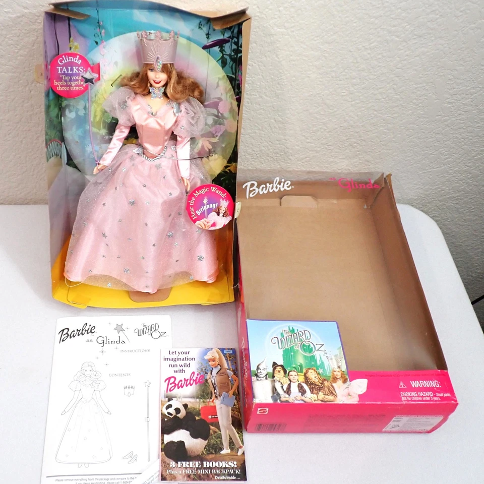 Lote de 5 muñecas Mattel 1999 Barbie y Ken del Mago de Oz con cajas Talking Dthy&Glinda Foto 3 de 4