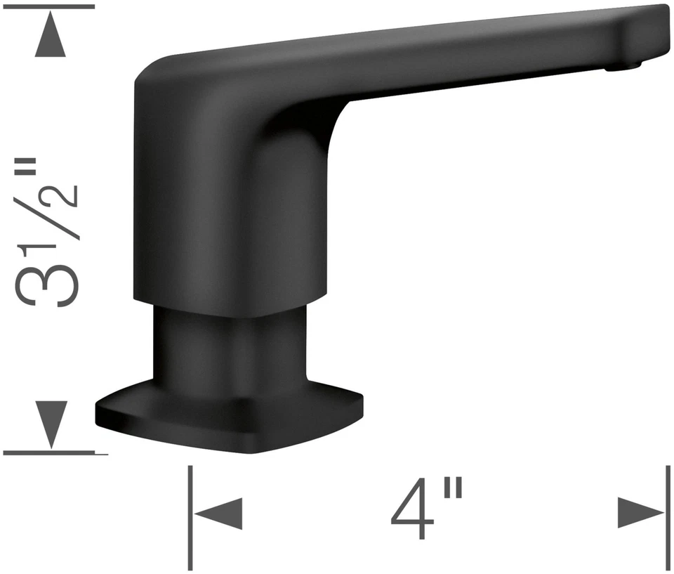 Blanco 442679 Rivana Dispensador de Jabón Montado en Cubierta - Inoxidable Foto 4 de 4