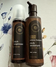 Bath & Body Works Coco Shea Rich Espresso Moisture Lotion + Perfume Mist