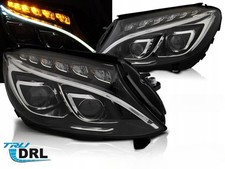 LAMPEN für MERCEDES W205 C-KLASSE 2014 bis 2018 DRL LED SCHWARZ LAMPEN für MERCEDES W205 C-KLASSE 2014 bis 2018 DRL LED SCHWARZ