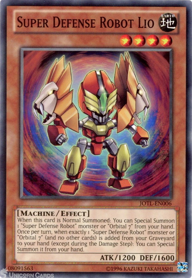 JOTL-EN006 Super Defense Robot Lio : Common UNL Edition Mint YuGiOh Card