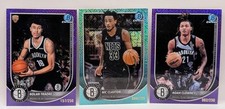 2025-26 Bowman - Brooklyn Nets 3 Card Mojo Refractor Lot Aqua /125 Purple /250
