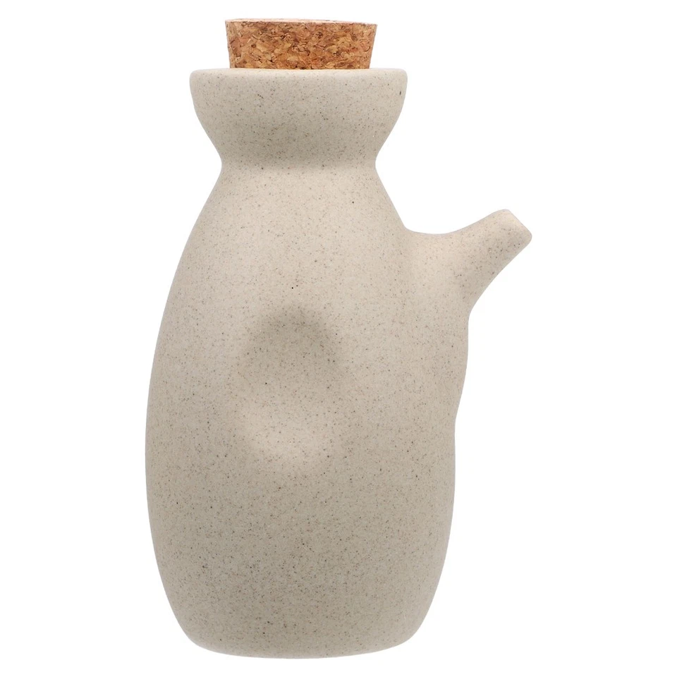 Ceramic Soy Sauce Container Japanese Style Oil Dispenser for Kitchen Use