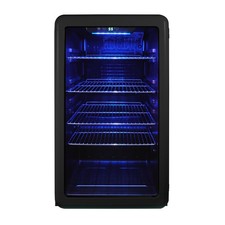 Beverage Cooler 3.4 Cu Ft Retro Black Magic Chef MCB34CHB Cuft