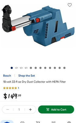 #ad #ad BOSCH Dust Collector Cordless 5 8 In. Attachments GDE18V 16 $92.99