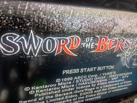 Sword Of The Berserk Guts Rage By Eidos Sega Dreamcast great ! complete