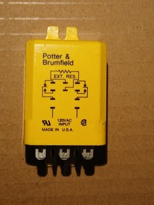 Potter & Brumfield, CLF-42-70010, Time Delay .1-10 Sec, 1/3 HP at 240VAC, Used