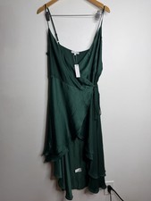 NWT Baltic Born Steffi Tulip Wrap Dress in Emerald Green Size L