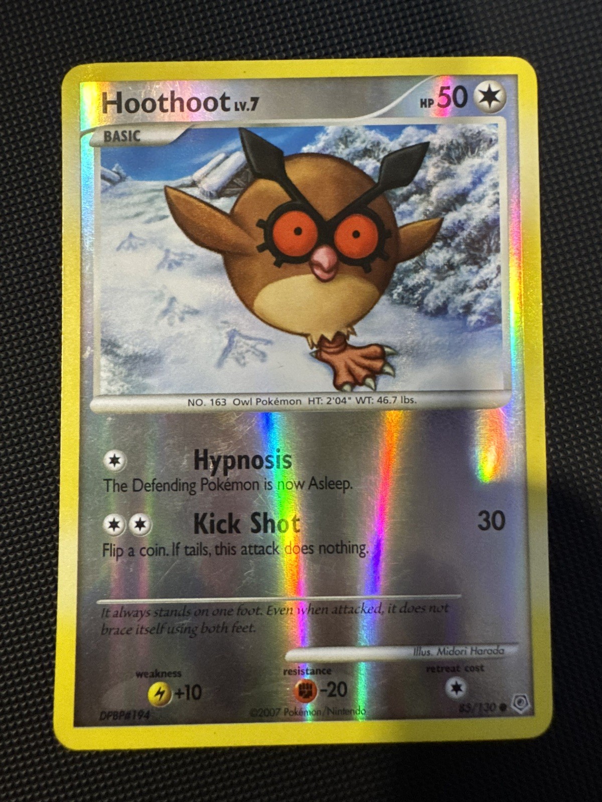 Hoothoot 85/130 Reverse Holo | Diamond and Pearl | LP