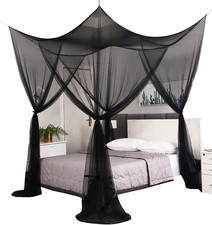 Bed Canopy,Canopy Bed Curtains Bed Drapes for Full Queen King Size Bed,Mosquito