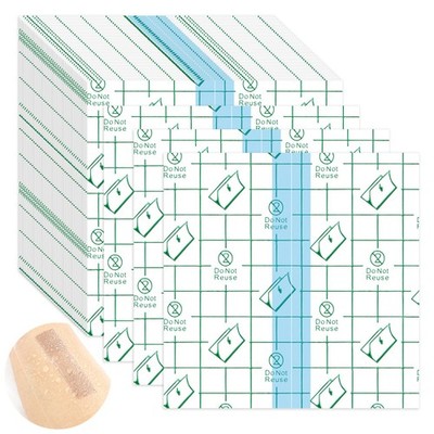 50 Pieces Transparent Stretch Adhesive Bandage Large Waterproof Transparent Film