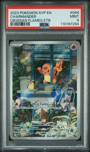 2023  Charmander Obsidian Flames ETB SVP044 PSA 9