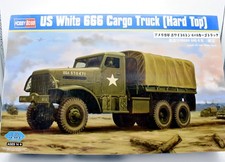 Model Assembly Kit Tank US White 666 Cargo Truck hobby boss 1:3 5