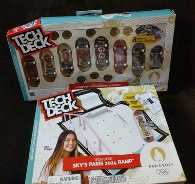 Tech Deck Paris 2024 Olympic Competition Legends 8 Pack & Sky's Paris 2024 Ramp