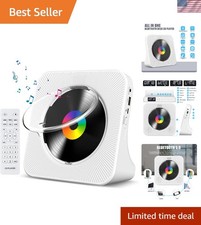 CD Player Portable Bluetooth Desktop CD Player for Home with Timer Built-in