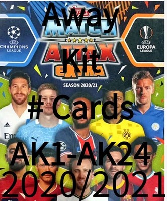 Auswärtsset Karten Match Attax 2020/2021 Extra 20/21 Topps # AK1 - AK24