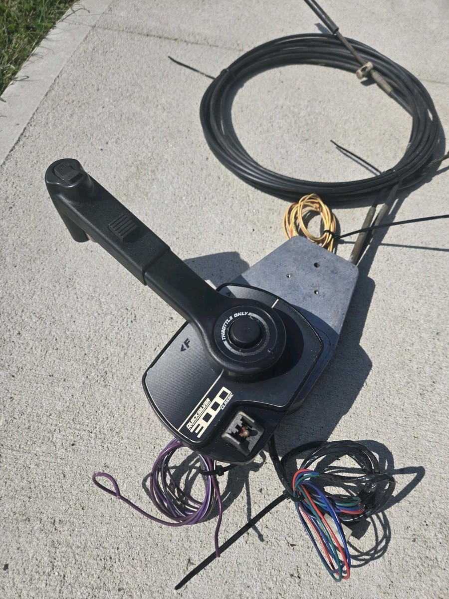 24-262 QUICKSILVER クイックシルバー/マーキュリー船外機用 3000CLASSIC スロットルリモコンボックス＆イグニション, image size:900x1200