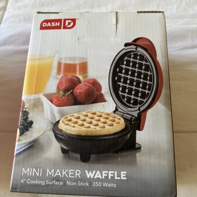 DASH Mini Maker Waffle NEW 4  Cooking Surface (#6473).