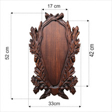 Deer Trophy Sign Beech Solid | Antler Board Hunting Wall Bracket