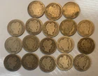 21 Barber dimes including 1905-s,06-d,07-o,08-d,14-s melt $130