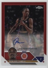 2023 Chrome McDonald's All American Red Refractor 5/5 Ron Holland II Auto 4l6